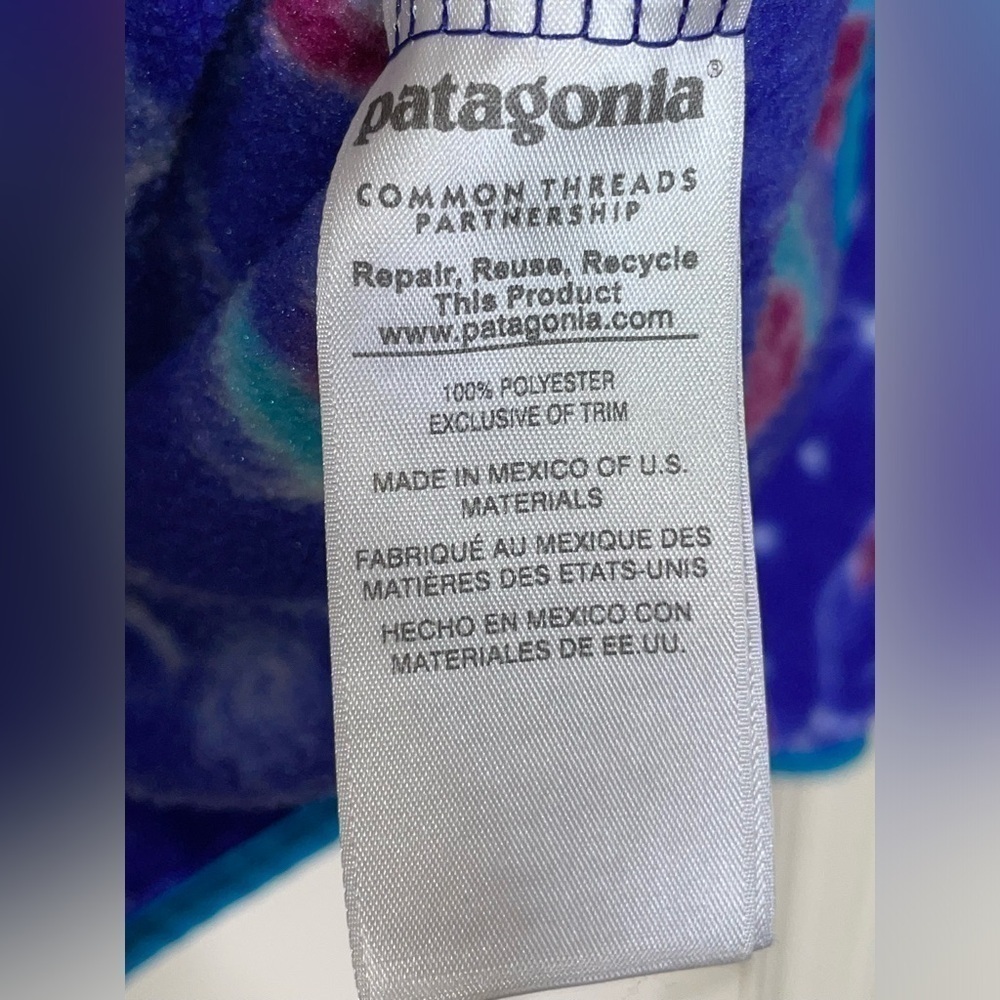 Vintage Patagonia Fleece Synchilla Jacket Rare Owl Creature Pattern womens M - Picture 8 of 13